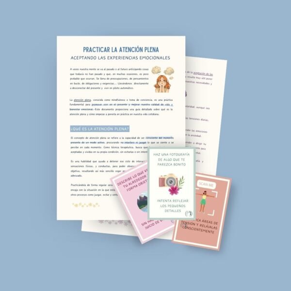 Manual de Toma de Conciencia en el Momento Presente + 40 Tarjetas de Acciones Mindfulness